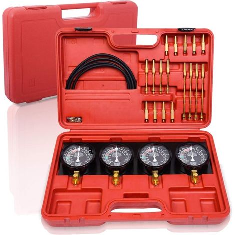 Probador síncrono para 4 carburadores, reloj de carburador, relojes síncronos, coche, motocicleta, controlador de vacío -Crezuo