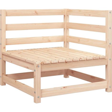 Set Divani da Giardino 2 pz Salotto da Giardino con Cuscini Legno Massello di Pino (1/5)
