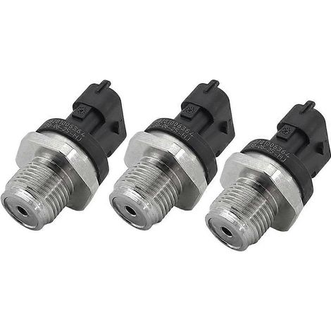 3PCS 0281006158 Capteur de pression de rampe d'injection haute pression Common Rail pour IVECO Opel Saab Volvo 1800 0281002903 (1/5)