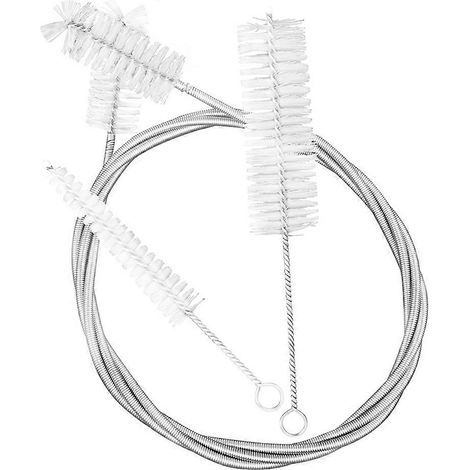 Reinigungsset für Waldhorn, Posaune und Trompete (3-teilig): Edelstahl- und Nylonbürste, Instrumentenreinigungsbürste (1/5)
