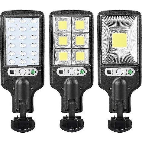 Lampadaire solaire 616b 72COB, nouveau lampadaire solaire d'extérieur étanche avec capteur, support rotatif, applique murale. (1/5)