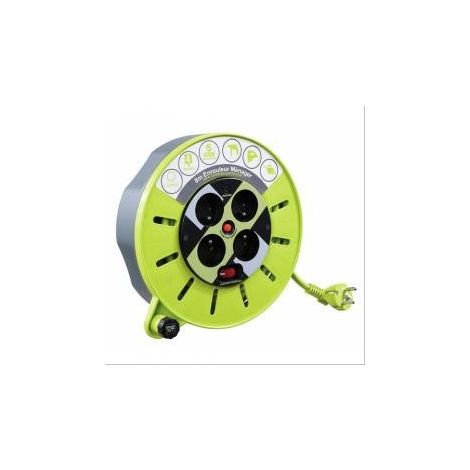 Enrouleur de câble multiprises nomade Pro XT Luceco L=8m