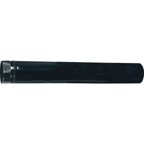 Estufa tubo vitrificado negro 850 mm 1 m diámetro 120 mm (1/4)