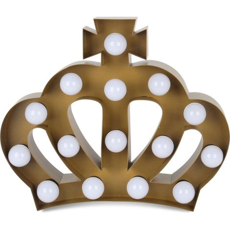 Lámpara Gigante decorativa CORONA LED de diseño de metal perfilado y soldado que incluye bombillas de led preparada también para fijar en la pared 38x46cm - SpazioLuzio