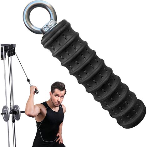 Ergonomisches Zubehör für die hohe Trizeps-Seilzugmaschine, verbesserte Version mit extra langem Seil von 27, 32, 40 und 47 Zoll, für Fitnessstudios, Klimmzugstange für Kabelzugmaschinen, Zubehör für 
