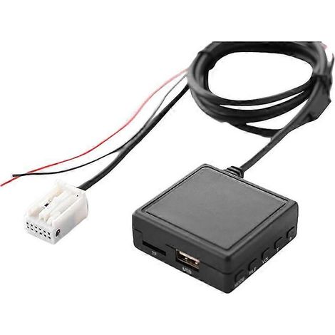 compatible avec les modeles peugeot 207 307 et 407 bluetooth 50 embarque cable audio aux carte tf et adaptateur usb