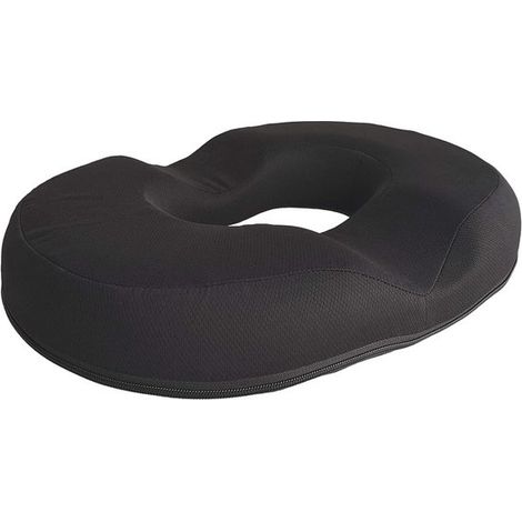 Rundes Memory-Schaum-Kissen – Ideal bei Hämorrhoiden, Schwangerschaft und Steißbeinschmerzen – Perfekt für Büro, Zuhause, Auto oder Reisen – 43 x 34,5 cm (1/5)