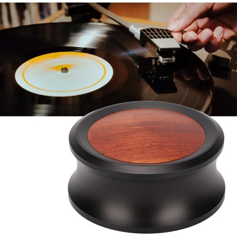 Disque Stabilisateur Métal pour Platine Vinyle, Clamp Poids Amélioré pour Tourne-disques et Enceintes