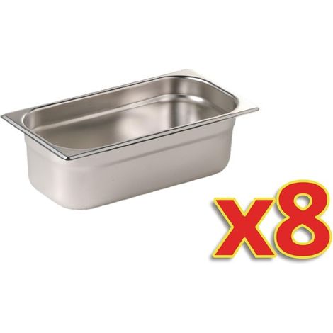 Bac Inox GN 1/3 - Vogue - Lot de 8 (1/5)