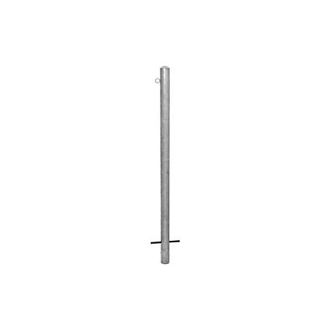 Poste barrera  para encementar  Ø 90 mm  galvanizado al horno