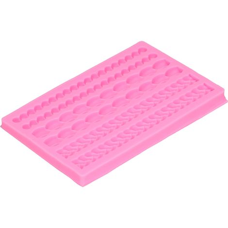 3D-Silikonform geflochtene Perlenkette, DIY-Kuchenform zum Kochen, Backen, perlenartige Form, kreative Backform, Dekorationswerkzeug. (1/5)