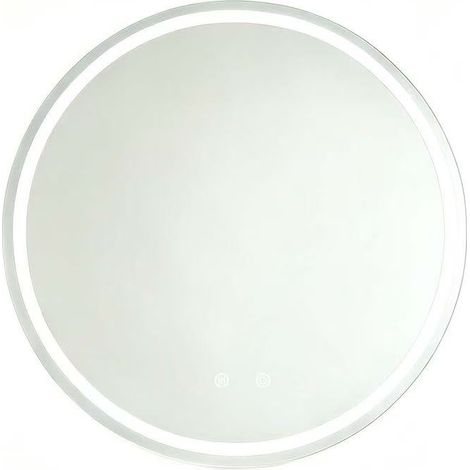 GagaMiroir LED rond 60x60 cm, anti-buée, dimmable (1/4)