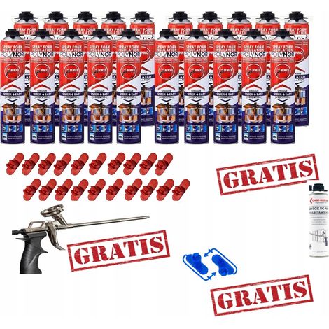 20 x Isolante in schiuma POLYNOR PRO PUR per soffitta, garage, facciata di container