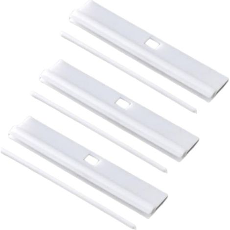 KLVGTIFS PU - Supports de stores verticaux 5" (127 mm) - Supports blancs de rechange pour lames de stores vénitiens - Accessoires pour stores verticaux réglables à faire soi-même - Paquet de 20. (1/3)