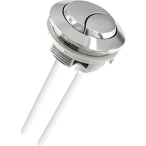Bouton Poussoir Double - 1 Pièce - ABS - Chasse D'Eau Économique - Réservoir Toilette - Diamètre 59-65 Mm (1/5)