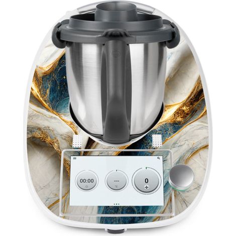 Stickers Thermomix TM6 - Effet Marbré - Adhésif MAT (1/2)