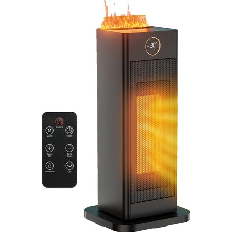 Keramikheizung, Fernbedienung, 0-12-Stunden-Timer (1/2)