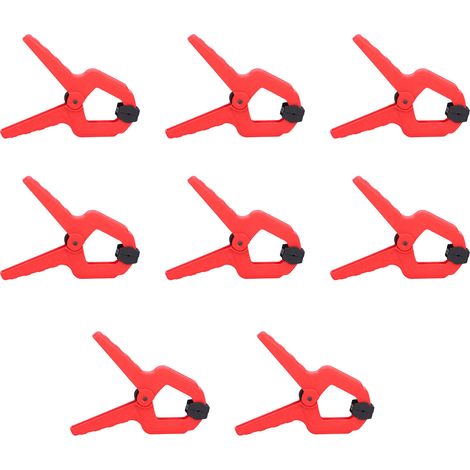 Lot de 8 Pinces à Ressort Professionnelles, Serre-joints Multifonctionnels pour Menuiserie, Photographie et Bricolage (1/5)