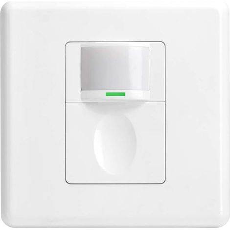 PIR-Bewegungsmelder für den Innenbereich – Druckknopf-Wandlichtschalter – 2-adrig – 3 Modi – Manueller Bewegungsmelder – 230 V – Einstellbarer Infrarotschalter – Für Flure (1/5)
