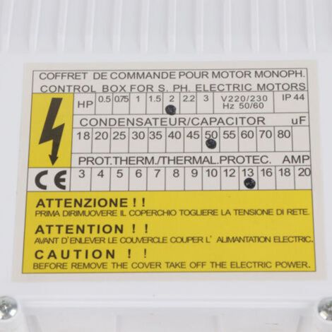 Boîte de jonction de pompe de puits profond en acier inoxydable, boîtier de condensateur externe, boîtier de commande externe, pompe à eau domestique, condenseur, accessoires de support, boîtier de co (1/3)