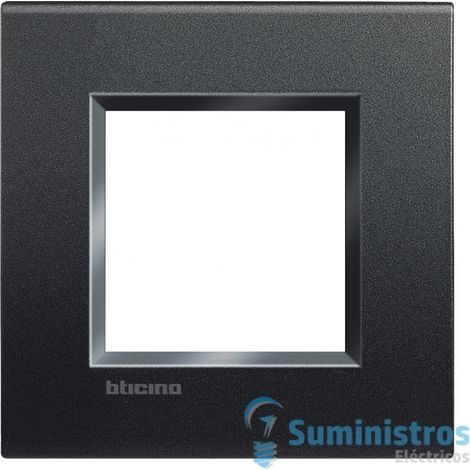Placa cuadrada de 2 módulos Livinglight BTILNA4802AR
