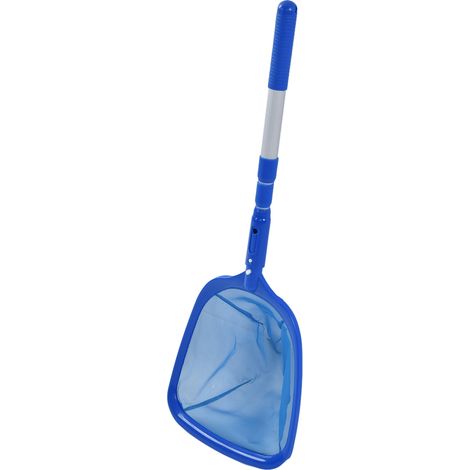Poolreinigungsskimmer mit dreiteiligem Teleskopstiel, Poollaubreinigungswerkzeug (verpackt in weißer Luftpolsterfolie, bitte bei der Bestellung beim Lieferanten angeben)