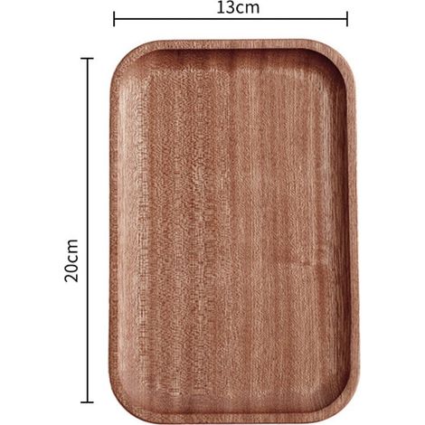 Plate En Bois - Plateau En Bambou Pour Tasse Ou Dessert - Usage Table Intérieur Et Événements - 1 Pièce (1/5)
