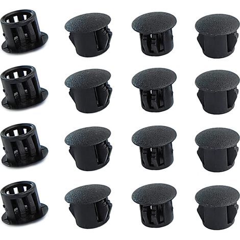 20 Pièces 5mm Bouchons en Plastique Rond, Cache Trou Meuble, Cache Trou Plastique, Noir, Bouchon de Trou de Percage pour Verrouillage Trou Meubles (1/5)