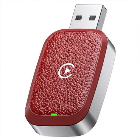 Adaptateur CarPlay sans fil pour voiture, dongle intelligent filaire vers sans fil pour autoradio avec systèmes CarPlay filaires D (1/5)