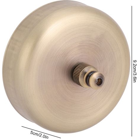 Sèche-Vêtements Murale à enrouleur en Acier Inoxydable 304 Bronze avec corde nylon (9.2cm x 5cm) – 260g, installable balcon/salle de bain (1/5)