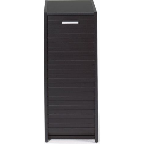 Les Tendances – Caisson à rideau noir 29.5x72x48 cm – Structure en panneaux de particules mélaminé – Kit dossiers suspendus inclus – Fabriqué en France (1/3)