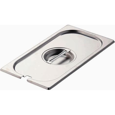 Couvercle pour Bac Inox avec Encoche GN 1/3 - Gastro M
