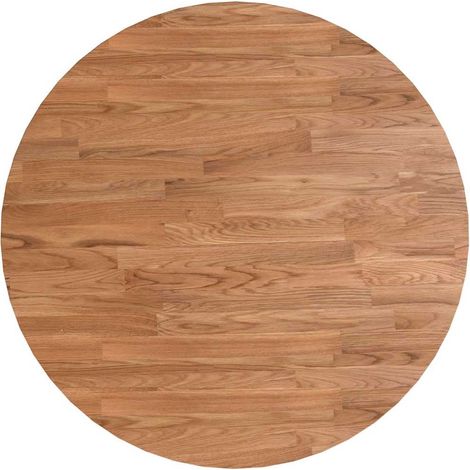 Piano Tavolo  Piano Scrivania Rotondo Marrone Chiaro Ø60x1,5cm Rovere Trattato DAS309747 (1/5)
