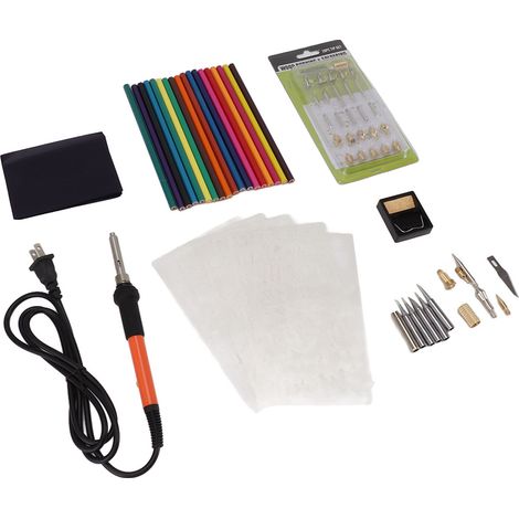 Kit de fer à souder 83 pièces, 60 W, chauffage rapide, température réglable, prise US, 100-120 V, outil de soudage pour la maison (1/5)