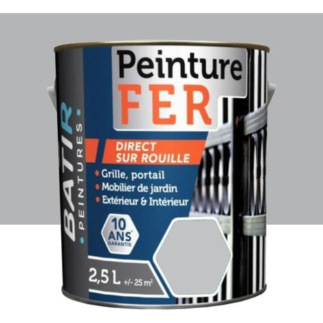 Peinture Fer BÂTIR Alu 2,5 L (1/3)