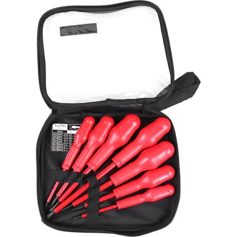 Kit tournevis électricien isolés, 7 pièces, pour maintenance (1/5)