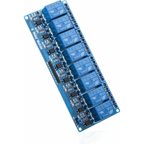 Modulo relè a 8 canali da 5 V CC con optoaccoppiatore per Mega 1280 DSP, Arm, PIC, AVR, STM32 e Raspberry Pi.