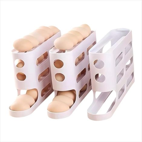 Boîte de rangement pour œufs en plastique alimentaire pour réfrigérateurs domestiques.