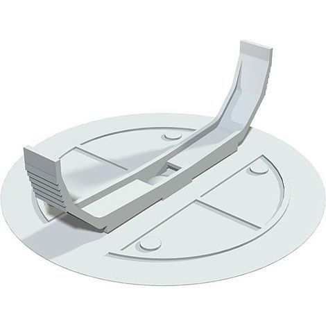 Couvercle a ressort diam. 84 mm, blanc, 1 piece type UV 70 FD