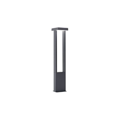Borne de jardin LED Kapp - 14W, IP65, 1120 lm, H. 65 cm, 3000K, aluminium peint, borne extérieure, anthracite mat - Perenz