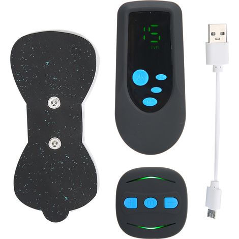 Mini-EMS-Impulsmassagegerät zur Linderung von Müdigkeit sowie Verspannungen der Nacken- und Körpermuskulatur (mit Fernbedienung) - AquaForge