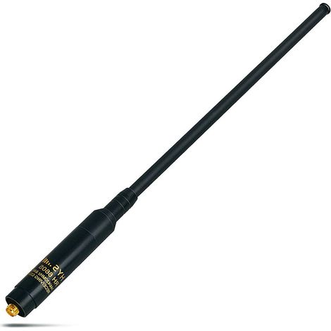 Teleskop-Funkantenne – 1 Stück – Schwarz – Hohe Verstärkung 144/430 MHz – Für Baofeng-Funkgeräte – 28 bis 107,5 cm (1/5)