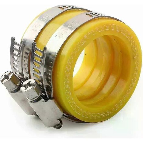 Adaptateur en caoutchouc jaune pour carburateur, collecteur d'admission pour PWK 28/30 mm GZ, résistance aux hautes et basses températures (1/5)