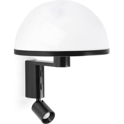 DOME Aplique negro con lector LED (1/2)