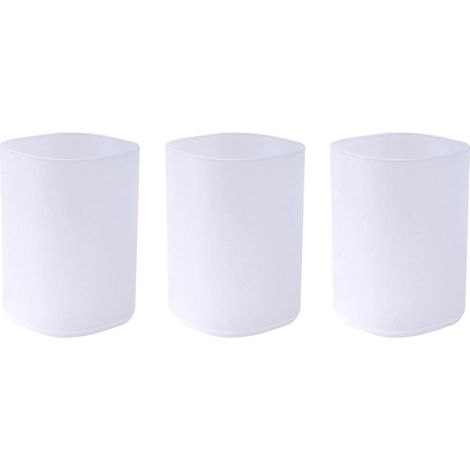 Lot de 3 porte-crayons/porte-stylos/porte-crayons/porte-gobelets/boîte à fournitures scolaires créative-10.5X10.5X7.5CM (1/4)