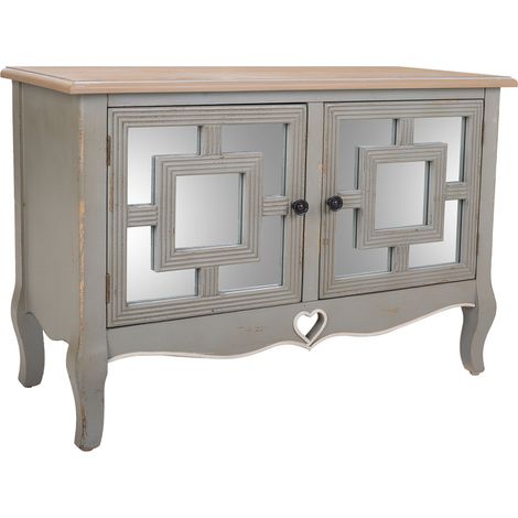 Recibidor de madera gris 83x36x56,5