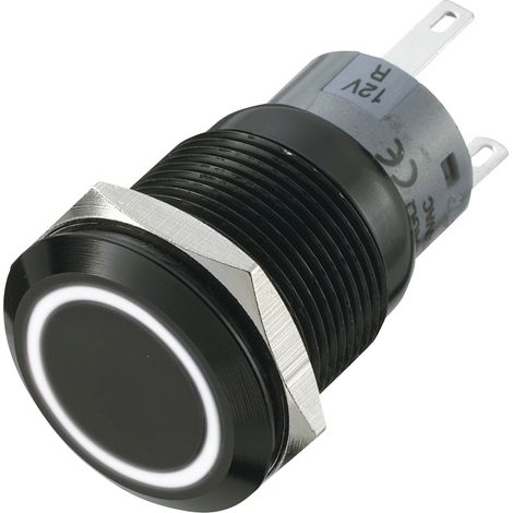 TRU COMPONENTS 702197 LAS1-AGQ-11E/W Vandalismusgeschützter Drucktaster 250 V/AC 5 A 1 x Aus/(Ein) t