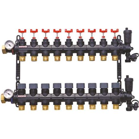 Ensemble Collecteur PCBT en matériau de synthèse 9 départs (1/2)