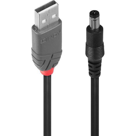 Cable Lindy USB 2.0 tipo A a CC de 5,5 mm y 1,5 m, 70268 (1/2)