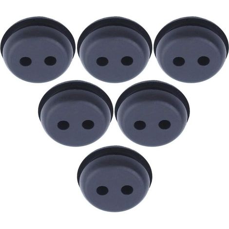 Réservoir de carburant Oeillet en caoutchouc pour trou 2 trous 21 mm (13/16 ") Coupe-herbe mangeur de mauvaises herbes Kit de remplacement (1/4)